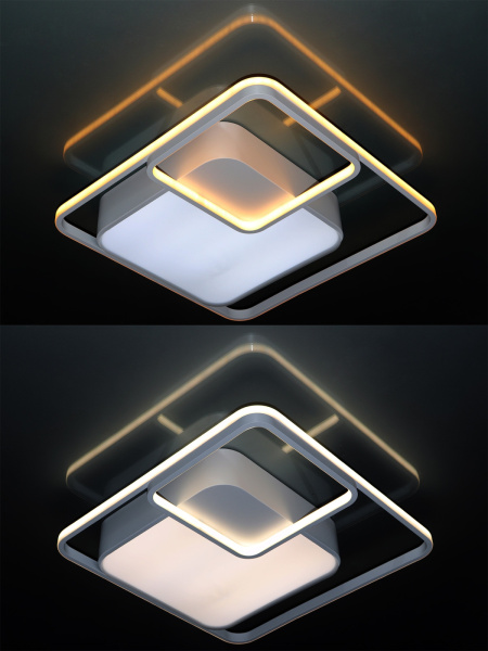 картинка Потолочная люстра светодиодная с пультом и возможностью управления смартфоном, регулировка яркости и цветовой температуры, ночной режим и таймер 81038/6C от магазина BTSvet