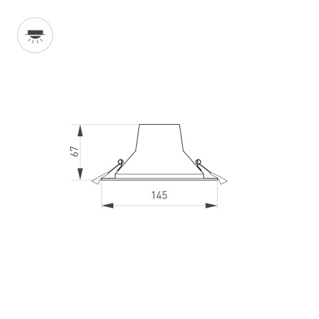 картинка Светильник встраиваемый LED IM-STORM-R145-15W Day4000-MIX (WH, 80 deg, 230V) (Arlight, IP20 Металл, 3 года) 032432 от магазина BTSvet