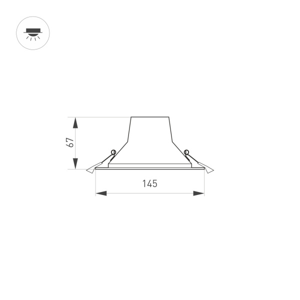 картинка Светильник встраиваемый LED IM-STORM-R145-15W Day4000-MIX (WH, 80 deg, 230V) (Arlight, IP20 Металл, 3 года) 032432 от магазина BTSvet