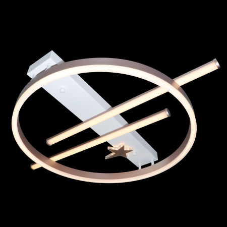 картинка Потолочная люстра светодиодная с пультом и управлением смартфоном регулировка яркости цветовой температуры ночной режим и таймер HIGH-TECH LED LAMPS 82010 от магазина BTSvet