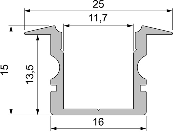 картинка Профиль для светодиодной ленты ET-02-10 975129 от магазина BTSvet