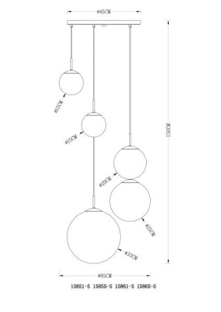 картинка Подвесной светильник Varus 15855-5 от магазина BTSvet