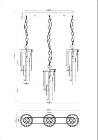 картинка Подвесной светильник V10040-3P Stiland от магазина BTSvet