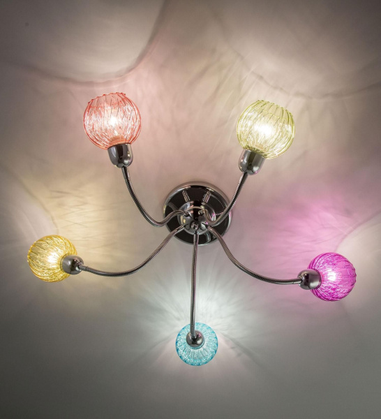 картинка Детская разноцветная люстра Popurri CL604151 от магазина BTSvet