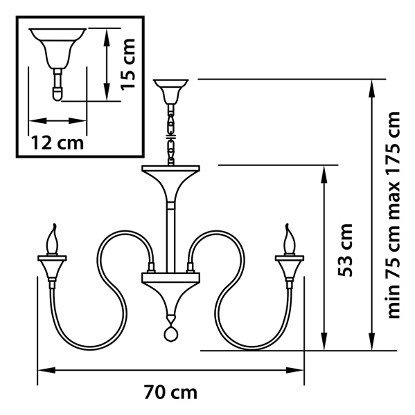 картинка Подвесная люстра SERPENTE 703064 от магазина BTSvet