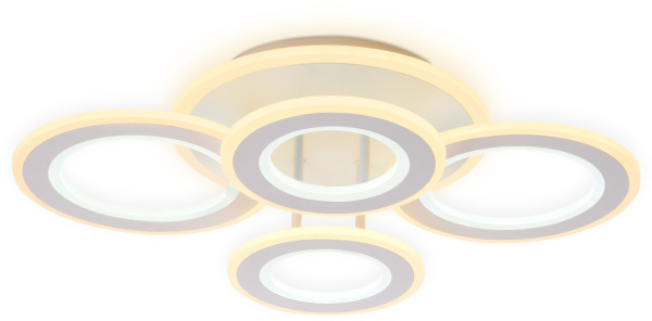 картинка Потолочная люстра светодиодная с пультом регулировкой цветовой температуры и яркости ночным режимом Acrylica FA8801 от магазина BTSvet