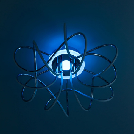 картинка Потолочная люстра светодиодная с пультом управлением смартфоном и голосом регулировкой цветовой температуры и яркости Джемини Смарт CL229A161E RGB от магазина BTSvet