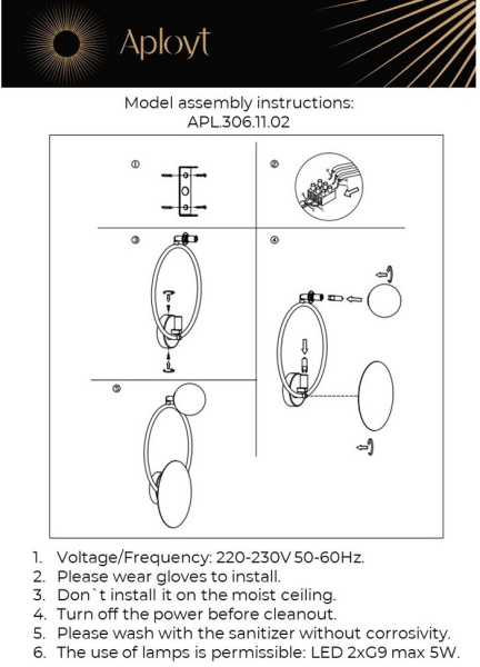 картинка Бра светодиодное Elonora APL.306.11.02 от магазина BTSvet