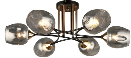 Потолочная люстра на штанге MD.4882-6-S COFFEE+FGD