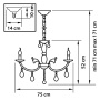 картинка Подвесная люстра STREGARO 694084 от магазина BTSvet