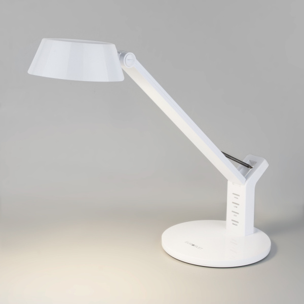 Офисная настольная лампа светодиодная с диммером и сенсором регулировкой цветовой температуры и яркости и USB-портом Slink 80426/1
