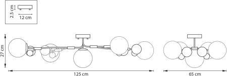 картинка Потолочная люстра Lightstar Croco 815557 от магазина BTSvet