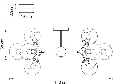 картинка Потолочная люстра на штанге Lightstar Beta 785083 от магазина BTSvet