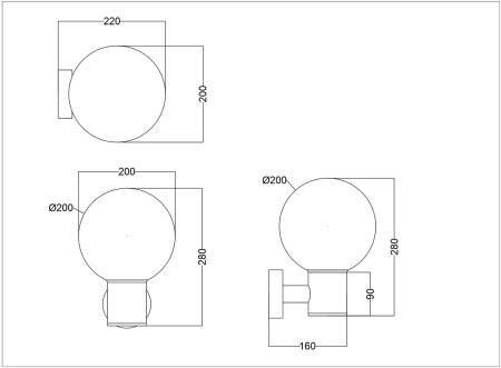 картинка Настенный уличный светильник Maytoni Bold O598WL-01B от магазина BTSvet