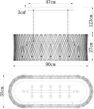 картинка Подвесная люстра хрустальная Bivara 7567/18 SP-12 от магазина BTSvet