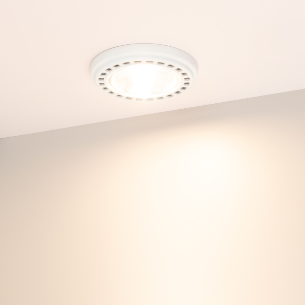 картинка Лампа AR111-UNIT-G53-12W- Warm3000 (WH, 120 deg, 12V) (Arlight, Металл) 026887 от магазина BTSvet
