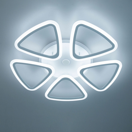 картинка Потолочная люстра светодиодная с управлением голосом и смартфоном с пультом регулировкой цветовой температуры и яркости Мальта Смарт CL234A250E RGB от магазина BTSvet