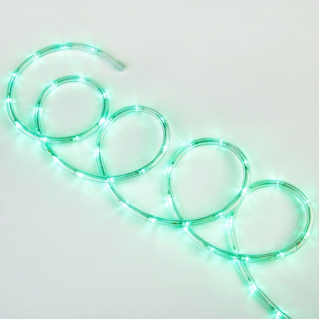 картинка Гирлянда светодиодная Дюралайт. 8м. С контроллером. Зеленый свет ULD ULD-D50 8M/С08 IP44 GREEN от магазина BTSvet