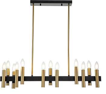 Люстра потолочная на штанге Cero V000208 (13009/12RL Black )