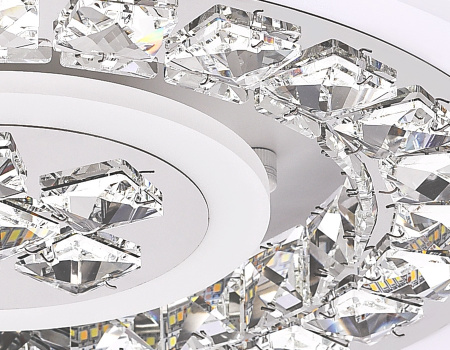 картинка Потолочная люстра светодиодная с пультом регулировкой цветовой температуры и яркости с ночным режимом ACRYLICA FA153 от магазина BTSvet