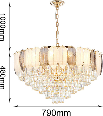 картинка Подвесная люстра Dolor 2982-18P от магазина BTSvet