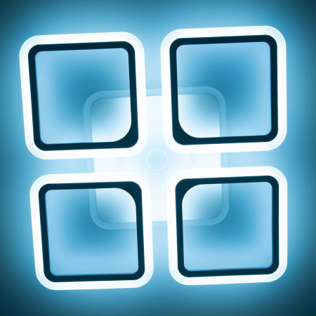 картинка Потолочная люстра светодиодная с пультом и управлением смартфоном регулировкой цветовой температуры и яркости RGB Марсель Смарт CL232A140E от магазина BTSvet