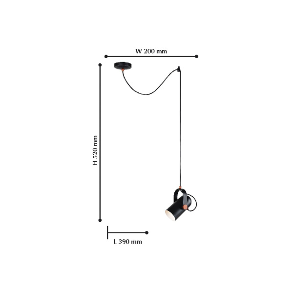 картинка Подвесной светильник Ampolla 2007-1P от магазина BTSvet