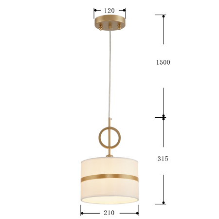 картинка Подвесной светильник Mateo 2634-1P от магазина BTSvet