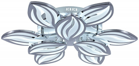 картинка Потолочная люстра диммируемая светодиодная с пультом регулировкой цветовой температуры и ночным режимом 10221/9LED Chrome от магазина BTSvet