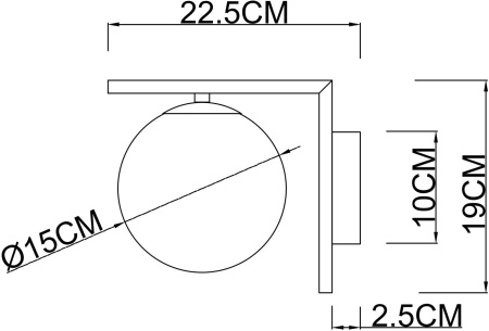 картинка Бра Bolla-unica A1924AP-1CC от магазина BTSvet