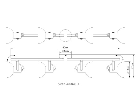 картинка Спот Fabian 54653-4 от магазина BTSvet