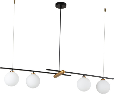 картинка Люстра подвесная Opaco V000153 (11015/4P Black) от магазина BTSvet