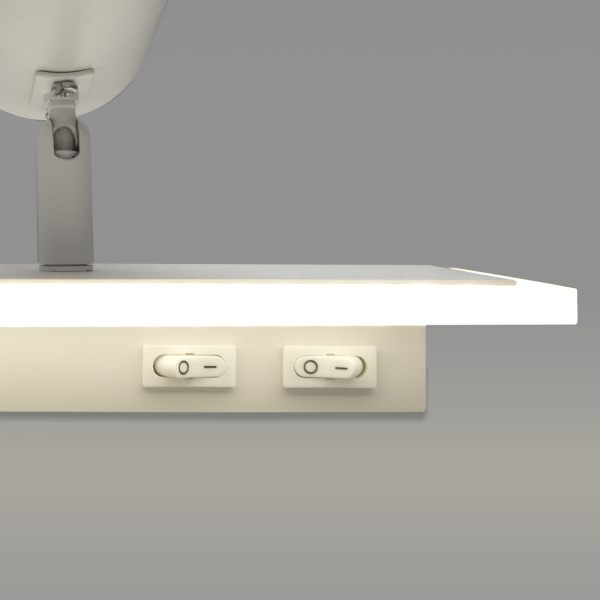 картинка Спот настенный светодиодный с подсветкой Binar 20127/1 LED белый от магазина BTSvet