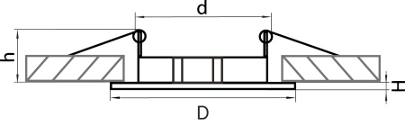 картинка Встраиваемый светильник LEGA l 011040 от магазина BTSvet