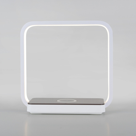 картинка Интерьерная настольная лампа светодиодная с беспроводным ЗУ и регулировкой яркости Frame 80502/1 от магазина BTSvet