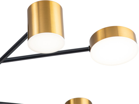 картинка Потолочная люстра на штанге Ogma 10235/9 LED*110W Black/Brass от магазина BTSvet
