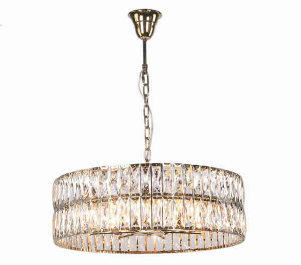 Подвесная люстра хрустальная 10120 10125+3/C gold new