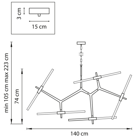 картинка Подвесная люстра Struttura 742107 от магазина BTSvet