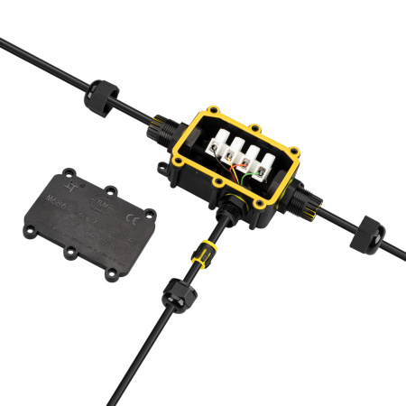 картинка Коробка распределительная NEO-GERM-3-WTW (5-9mm) (Arlight, IP68) 030762 от магазина BTSvet