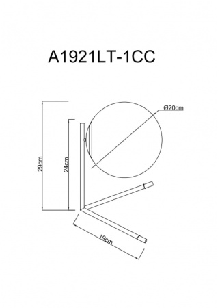 картинка Интерьерная настольная лампа Bolla-unica A1921LT-1CC от магазина BTSvet