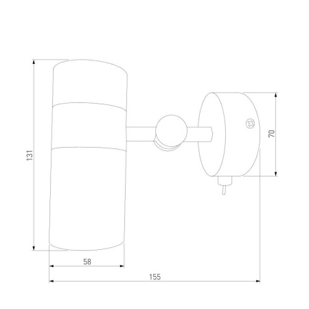 картинка Спот с выключателем Viero 20096/1 от магазина BTSvet