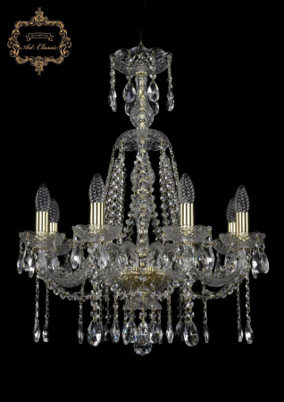Хрустальная подвесная люстра 11.12.8.195.XL-68.Gd.Sp