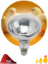картинка Инфракрасная лампа ЗРА ИКЗ 220-250 R127 Е27 / E27 для обогрева животных и освещения 250 Вт от магазина BTSvet