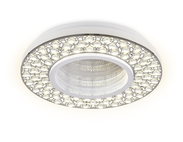 Потолочная люстра светодиодная с пультом регулировкой цветовой температуры и яркости с ночным режимом ACRYLICA FA9448