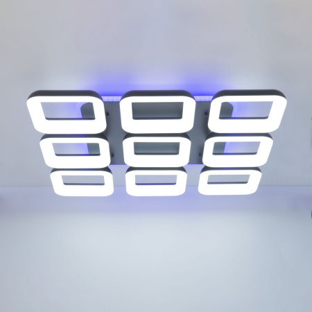 картинка Потолочная люстра светодиодная с управлением смарфоном и пультом регулировка яркости и цветовой температуры Паркер Смарт CL225A295E RGB от магазина BTSvet