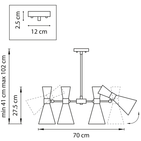 картинка Потолочная люстра Dumo 816061 от магазина BTSvet