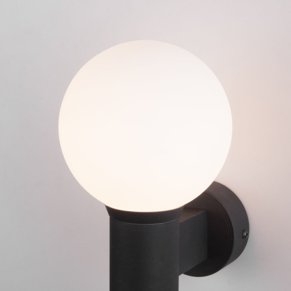 картинка Уличный настенный светильник Sfera D 35126/D черный от магазина BTSvet