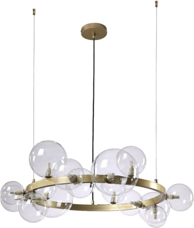 картинка Подвесная люстра светодиодная AGATA SP15 V2 GOLD/TRANSPARENTE от магазина BTSvet