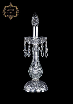 Хрустальная настольная лампа 12.23.1-28.Cr.Dr
