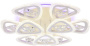 картинка Потолочная люстра светодиодная с пультом регулировкой цветовой температуры и яркости ночным режимом Acrylica FA2921 от магазина BTSvet